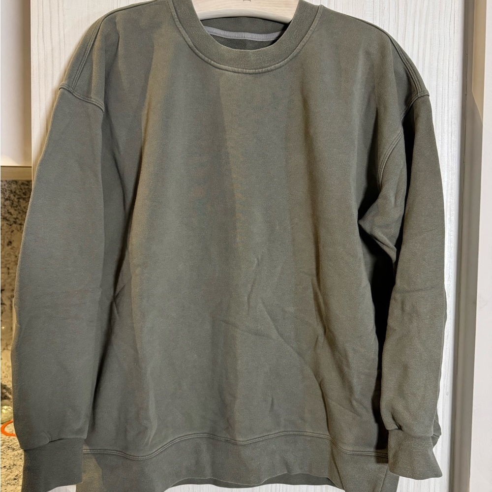 lululemon athletica Olive Crewneck Sweater